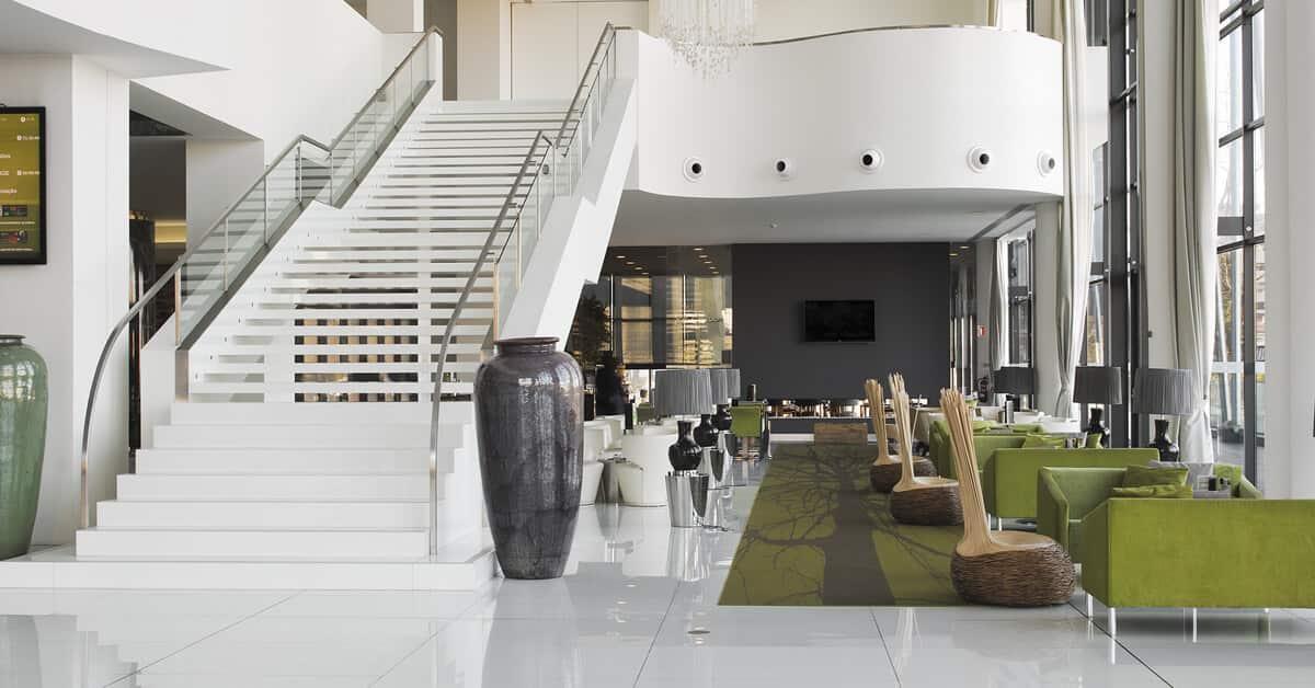 Melia Braga Hotel & Spa Экстерьер фото The lobby of the hotel